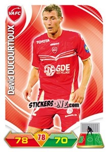 Sticker David Ducourtioux - FOOT 2012-2013. Adrenalyn XL n. 306 - Panini