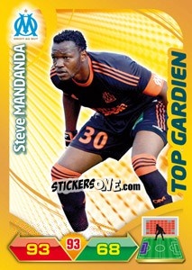 Sticker Steve Mandanda - FOOT 2012-2013. Adrenalyn XL n. 324 - Panini