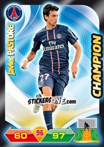 Sticker Javier Pastore - FOOT 2012-2013. Adrenalyn XL n. 342 - Panini