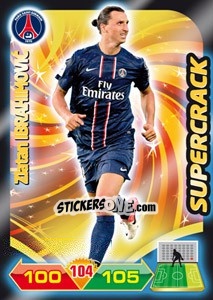Sticker Zlatan Ibrahimovic - FOOT 2012-2013. Adrenalyn XL n. 348 - Panini
