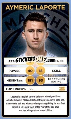 Sticker Aymeric Laporte - Manchester City 2018-2019
 - Top Trumps