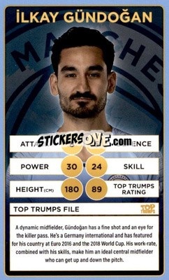 Sticker Ilkay Gundogan - Manchester City 2018-2019
 n. 17 - Top Trumps