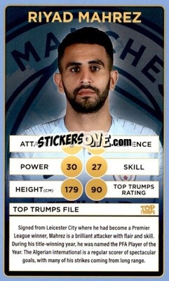 Cromo Riyad Mahrez - Manchester City 2018-2019
 - Top Trumps