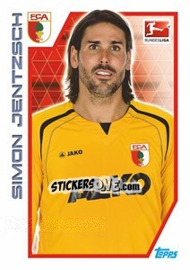 Sticker Simon Jentzsch - German Football Bundesliga 2012-2013 - Topps