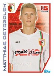Sticker Matthias Ostrzolek - German Football Bundesliga 2012-2013 - Topps