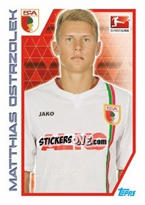Sticker Matthias Ostrzolek - German Football Bundesliga 2012-2013 n. 9 - Topps