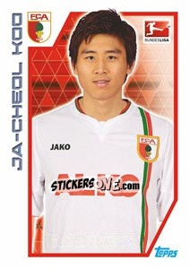 Sticker Koo Ja-Cheol - German Football Bundesliga 2012-2013 n. 11 - Topps