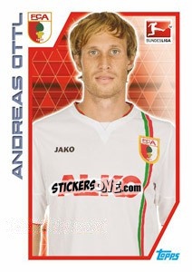 Sticker Andreas Ottl - German Football Bundesliga 2012-2013 - Topps