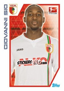 Sticker Giovanni Sio - German Football Bundesliga 2012-2013 - Topps