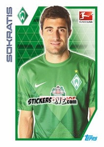 Cromo Sokratis Papastathopoulos - German Football Bundesliga 2012-2013 - Topps