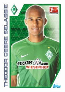 Sticker Theodor Gebre Selassie - German Football Bundesliga 2012-2013 - Topps