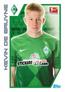 Sticker Kevin De Bruyne - German Football Bundesliga 2012-2013 n. 30 - Topps