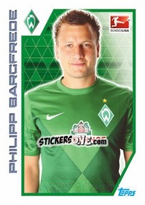 Sticker Philipp Bargfrede - German Football Bundesliga 2012-2013 - Topps