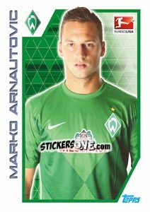 Sticker Marko Arnautovic - German Football Bundesliga 2012-2013 n. 36 - Topps