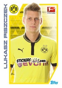 Sticker Lukasz Piszczek - German Football Bundesliga 2012-2013 n. 40 - Topps