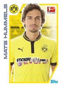 Sticker Mats Hummels - German Football Bundesliga 2012-2013 n. 42 - Topps