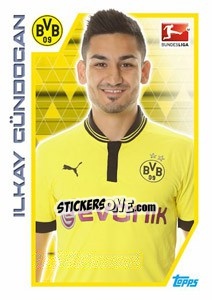 Sticker Ilkay Gündoğan - German Football Bundesliga 2012-2013 - Topps