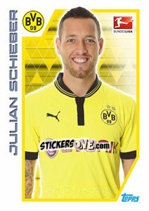 Sticker Julian Schieber - German Football Bundesliga 2012-2013 - Topps