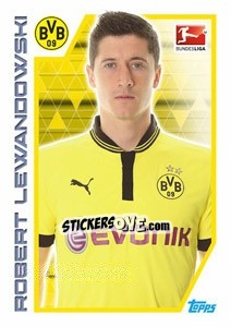 Sticker Robert Lewandowski - German Football Bundesliga 2012-2013 - Topps