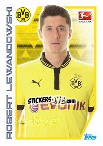 Sticker Robert Lewandowski - German Football Bundesliga 2012-2013 n. 53 - Topps