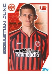 Sticker Sebastian Jung - German Football Bundesliga 2012-2013 - Topps