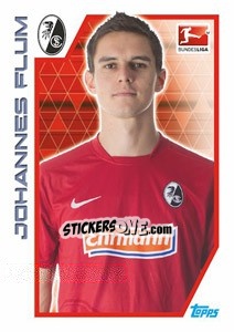 Sticker Johannes Flum - German Football Bundesliga 2012-2013 - Topps