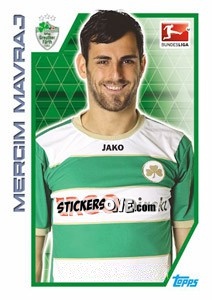 Sticker Mërgim Mavraj - German Football Bundesliga 2012-2013 n. 109 - Topps