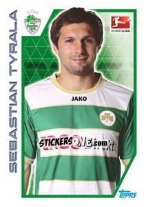 Sticker Sebastian Tyrała - German Football Bundesliga 2012-2013 n. 114 - Topps