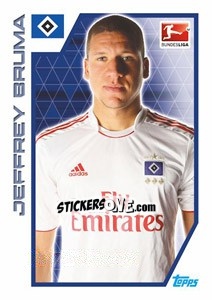 Sticker Jeffrey Bruma - German Football Bundesliga 2012-2013 - Topps