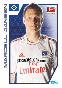 Sticker Marcell Jansen - German Football Bundesliga 2012-2013 - Topps