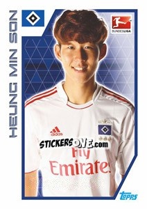 Sticker Son Heung-Min - German Football Bundesliga 2012-2013 - Topps