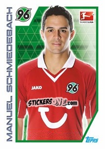 Sticker Manuel Schmiedebach - German Football Bundesliga 2012-2013 - Topps