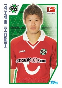 Sticker Hiroki Sakai - German Football Bundesliga 2012-2013 - Topps