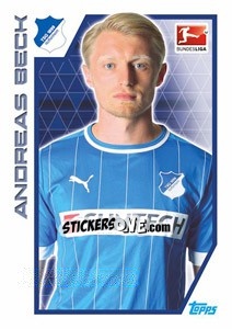 Sticker Andreas Beck - German Football Bundesliga 2012-2013 n. 161 - Topps