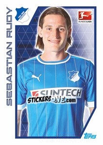 Sticker Sebastian Rudy - German Football Bundesliga 2012-2013 n. 165 - Topps