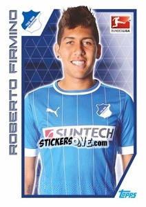 Sticker Roberto Firmino - German Football Bundesliga 2012-2013 n. 167 - Topps