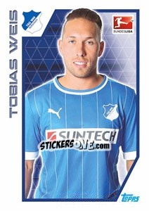 Sticker Tobias Weis - German Football Bundesliga 2012-2013 - Topps
