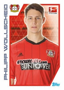 Sticker Philipp Wollscheid - German Football Bundesliga 2012-2013 - Topps