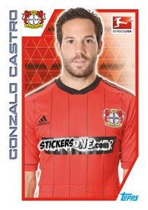 Sticker Gonzalo Castro - German Football Bundesliga 2012-2013 - Topps