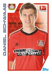Sticker Daniel Schwaab - German Football Bundesliga 2012-2013 - Topps