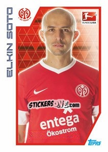 Sticker Elkin Soto - German Football Bundesliga 2012-2013 - Topps
