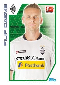 Sticker Filip Daems - German Football Bundesliga 2012-2013 - Topps
