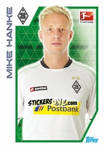 Sticker Mike Hanke - German Football Bundesliga 2012-2013 - Topps