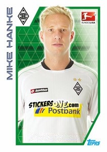 Sticker Mike Hanke - German Football Bundesliga 2012-2013 n. 222 - Topps