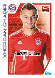 Sticker Xherdan Shaqiri - German Football Bundesliga 2012-2013 - Topps