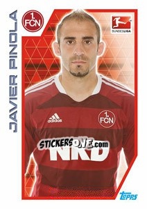 Sticker Javier Pinola - German Football Bundesliga 2012-2013 - Topps