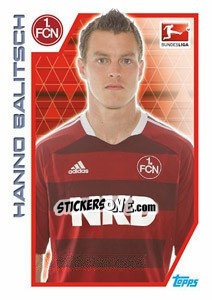 Sticker Hanno Balitsch - German Football Bundesliga 2012-2013 - Topps