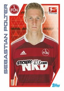 Sticker Sebastian Polter - German Football Bundesliga 2012-2013 n. 257 - Topps