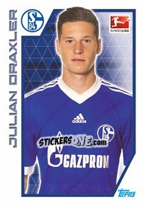 Sticker Julian Draxler - German Football Bundesliga 2012-2013 - Topps