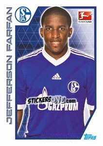 Sticker Jefferson Farfán - German Football Bundesliga 2012-2013 n. 273 - Topps
